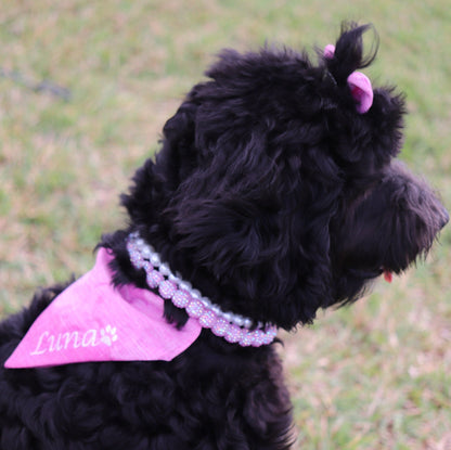 Elastic Pearl Dog Collar