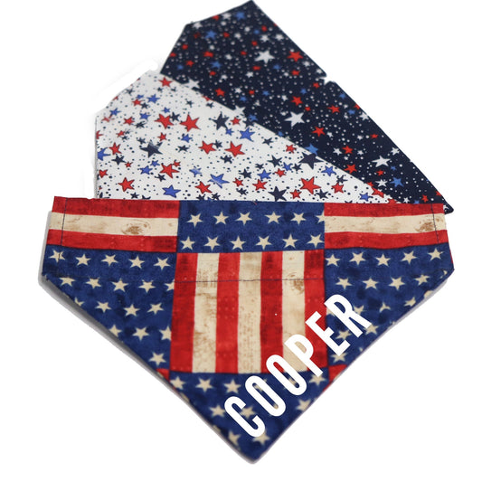 4th of July Dog Bandana-Over The Collar