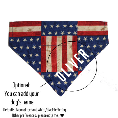 4th of July Dog Bandana-Over The Collar