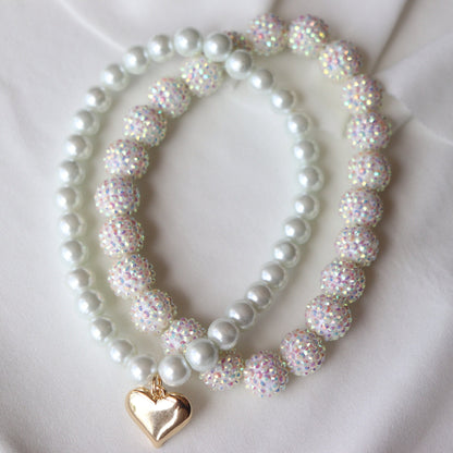 Elastic Pearl Dog Collar