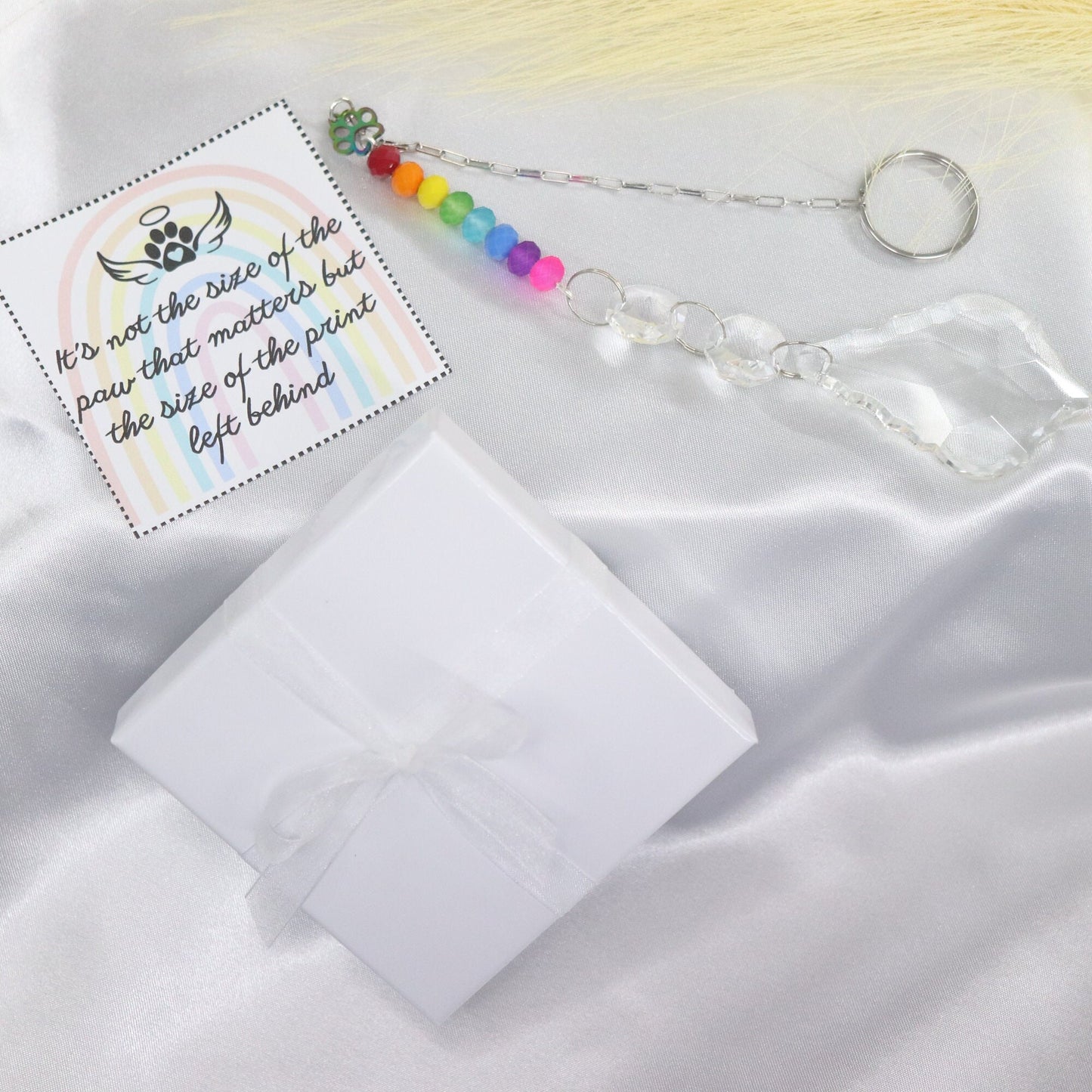 Pet Memorial Rainbow Bridge- Suncatcher