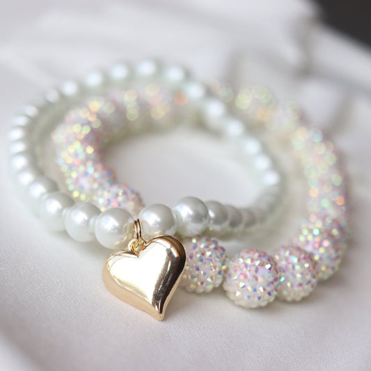 Elastic Pearl Dog Collar