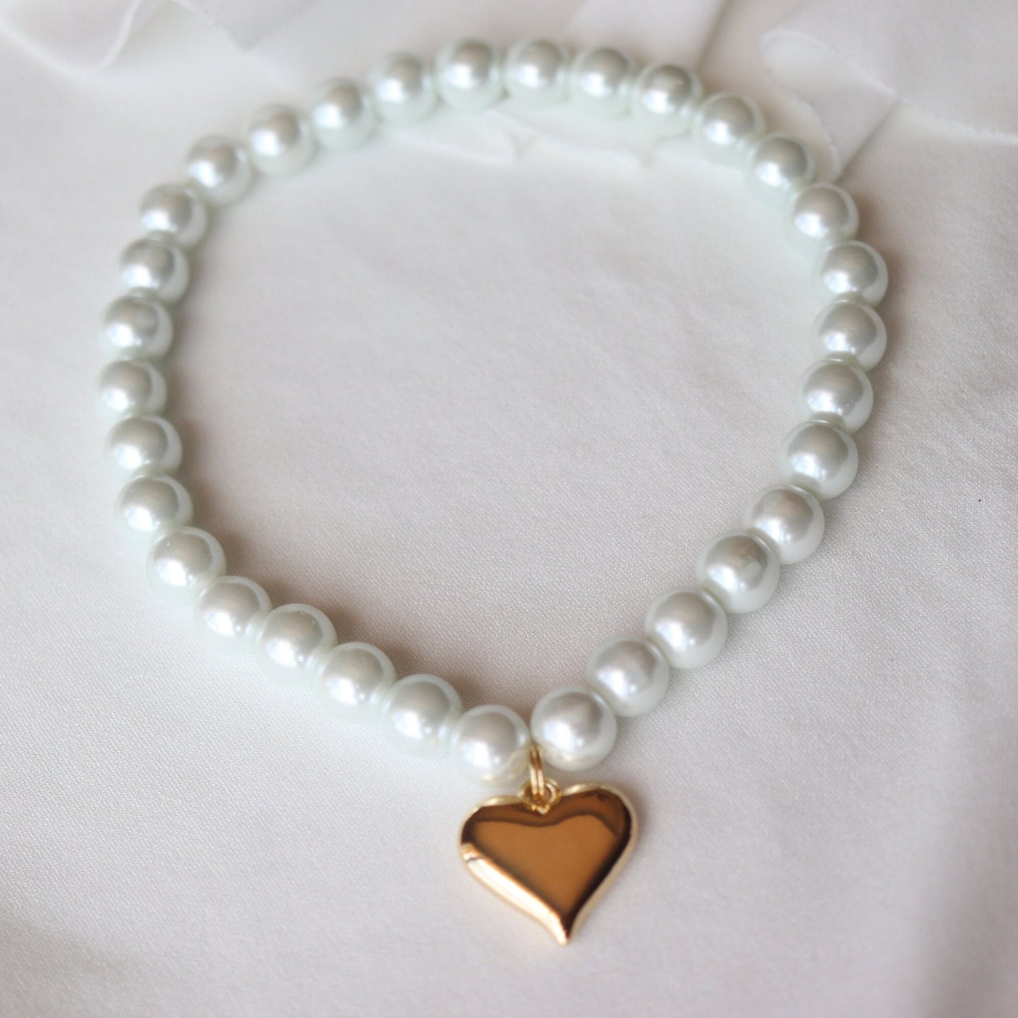 Elastic Pearl Dog Collar