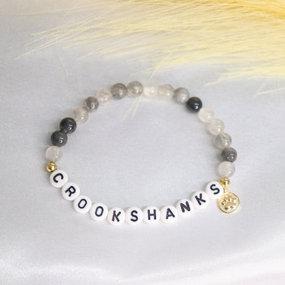 Memorial dog/cat name bracelet- Set of 2