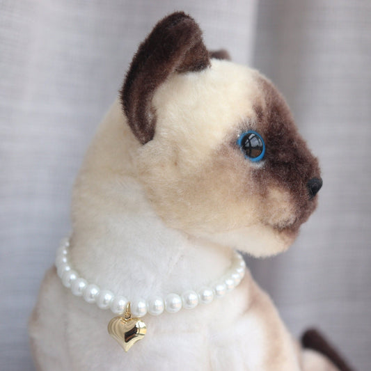 Elastic Pearl Cat Collar