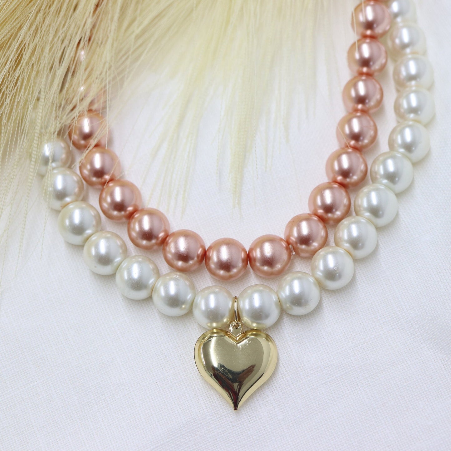 Elastic Pearl Dog Collar