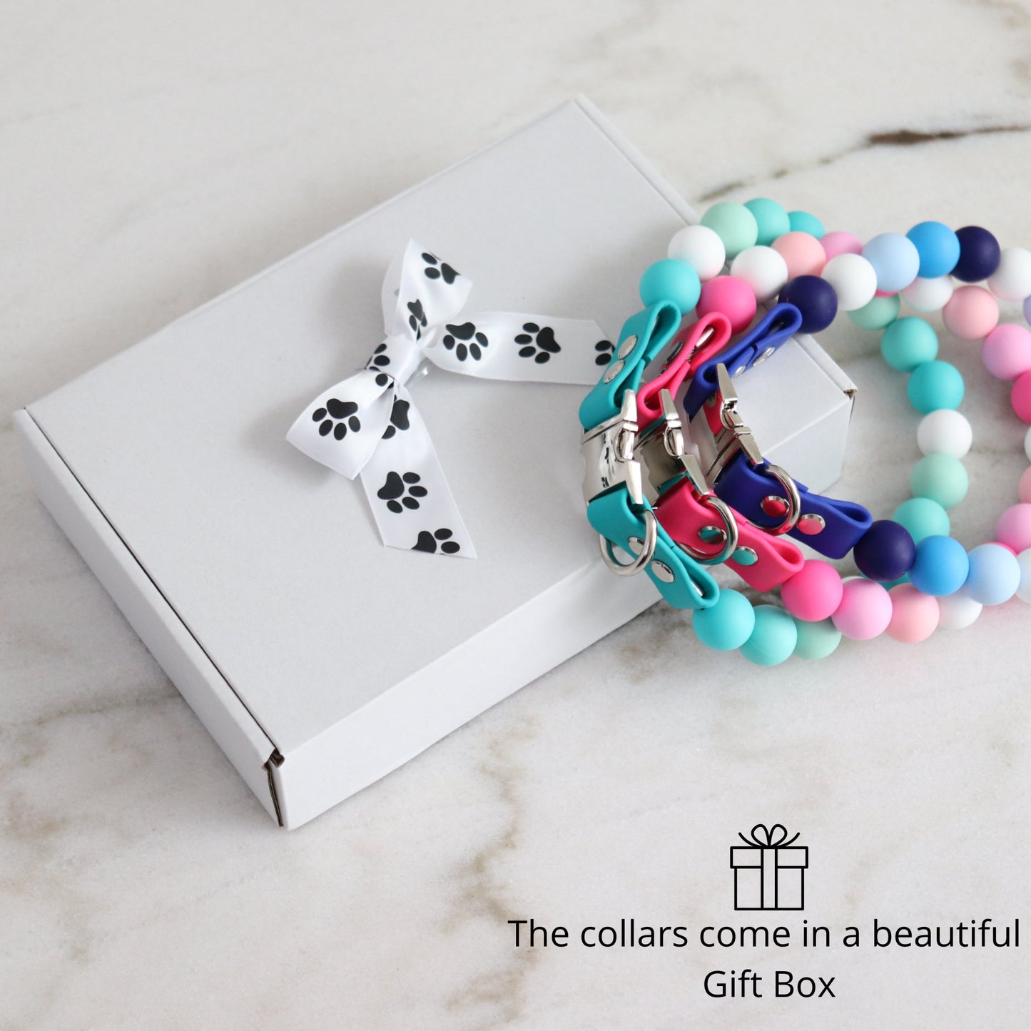 Design your own Dog/Cat Collar! Custom name, beads and strap options