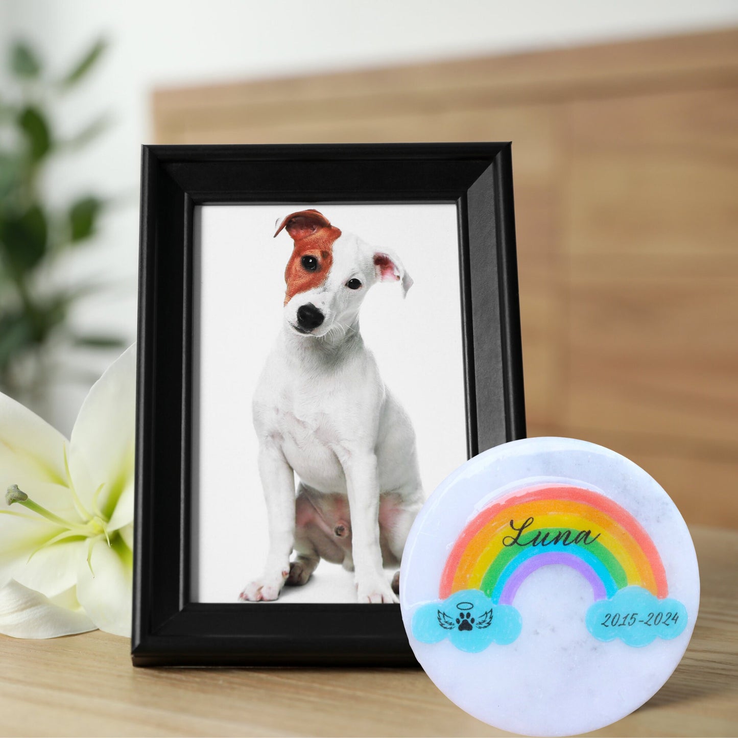 Pet Memorial Stone- Rainbow Bridge Garden Stone